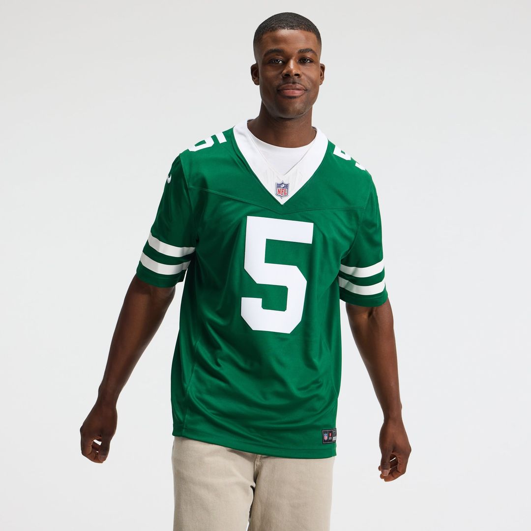 New York Jets Garrett Wilson Nike Legacy Green Team Vapor product image 2