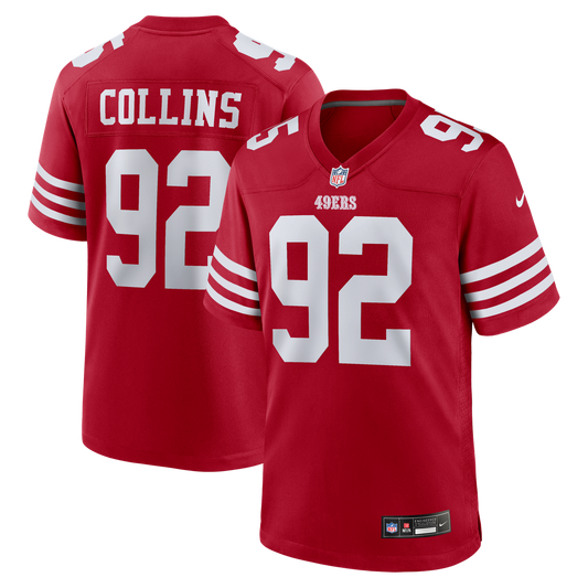 San Francisco 49ers Alfred Collins Nike Scarlet Game Jersey product image 1