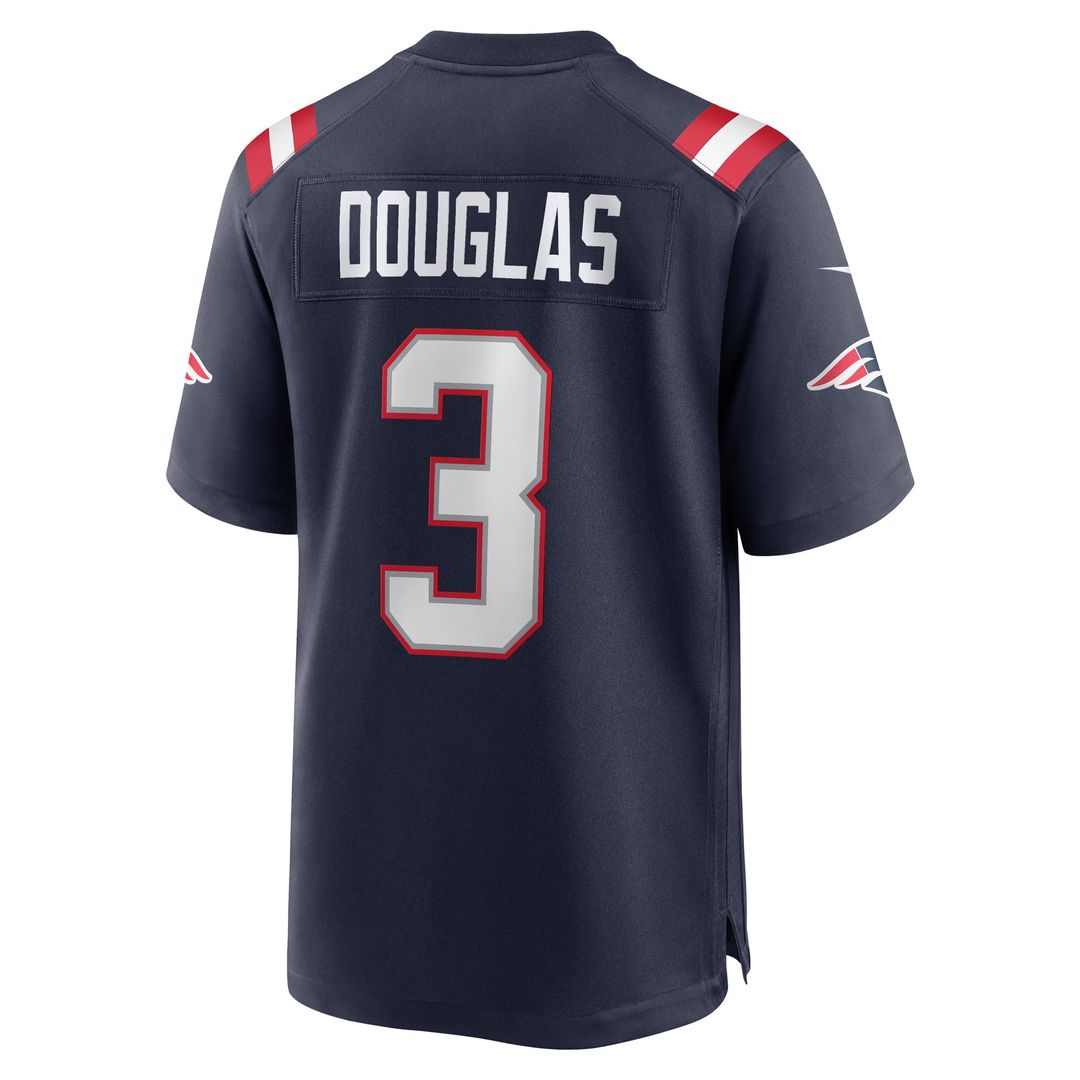 New England Patriots Demario Douglas Nike Navy Game Jersey product image 3