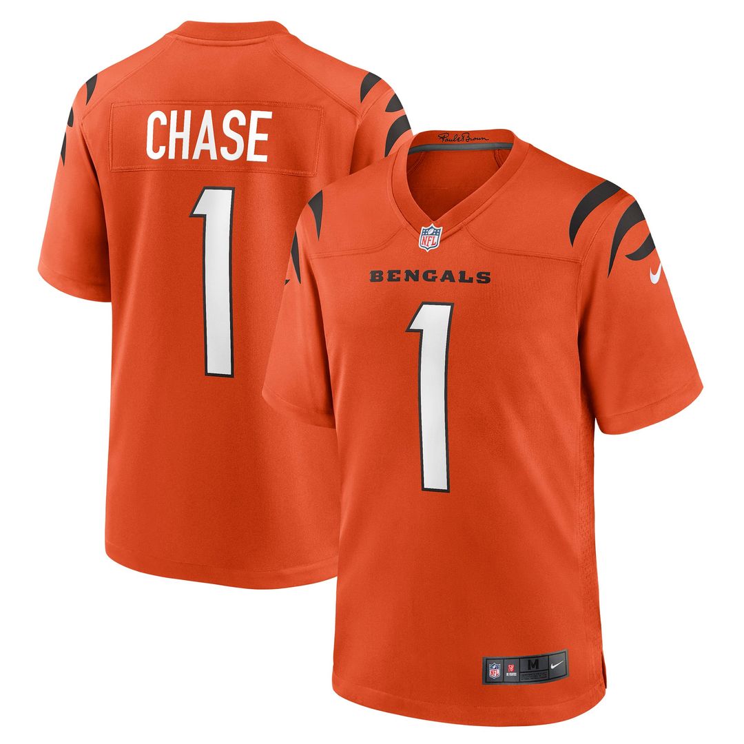 Cincinnati Bengals Ja'Marr Chase Nike Black Game Jersey product image 17