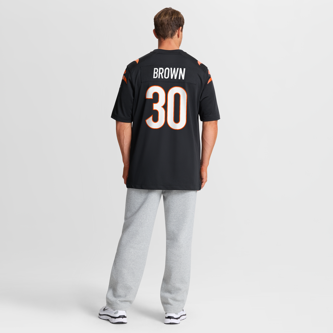 Cincinnati Bengals Chase Brown Nike Black Game Jersey product image 8