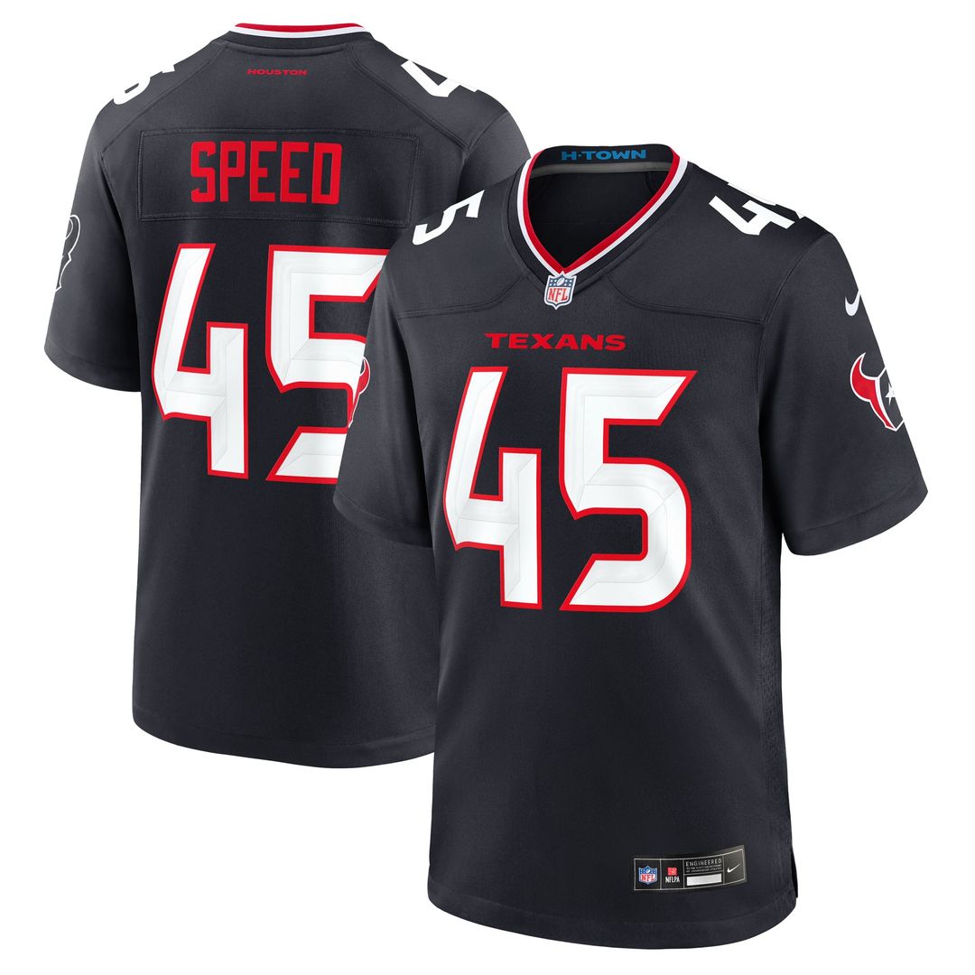 Houston Texans E.J. Speed Nike Navy Game Jersey product image 1