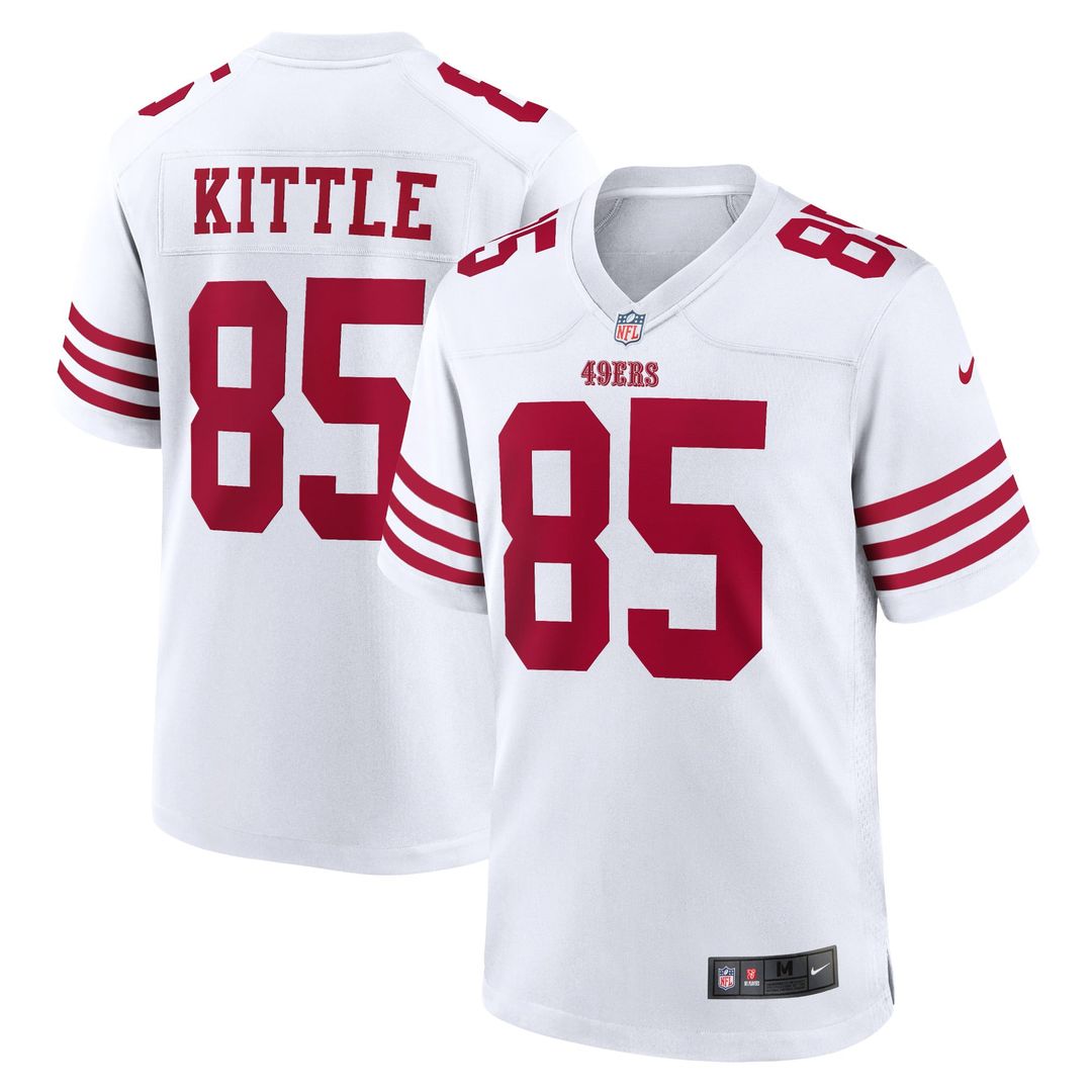 San Francisco 49ers George Kittle Nike White Game Jersey product image 1