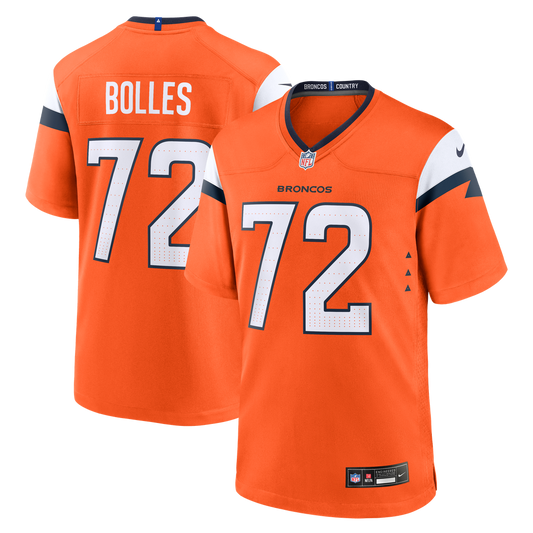 Denver Broncos Garett Bolles Nike Orange Game Jersey product image 1