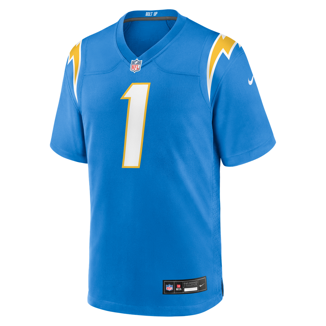 Los Angeles Chargers Number 1 Groom Nike Powder Blue Game product image 2
