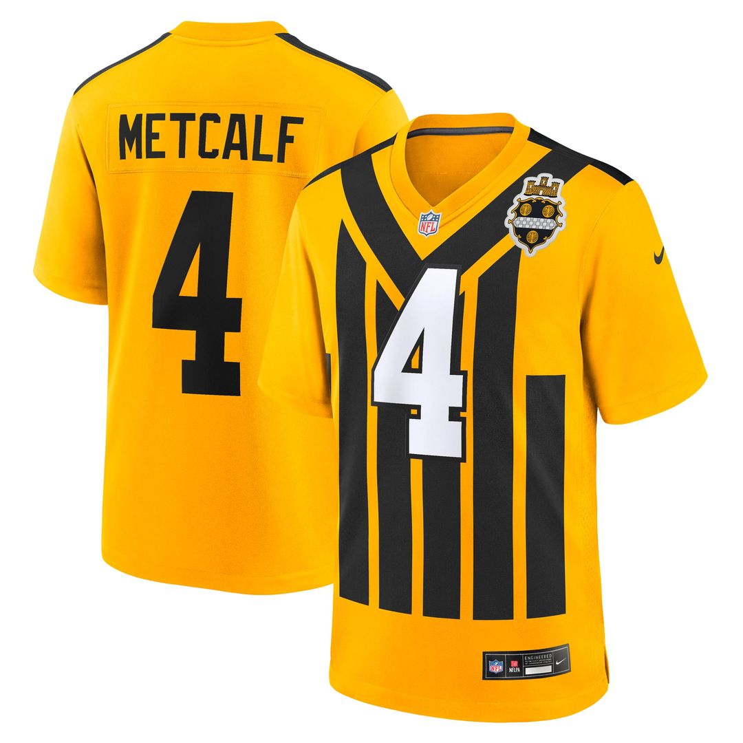 Pittsburgh Steelers DK Metcalf Nike Gold Alternate 1933 product image 4