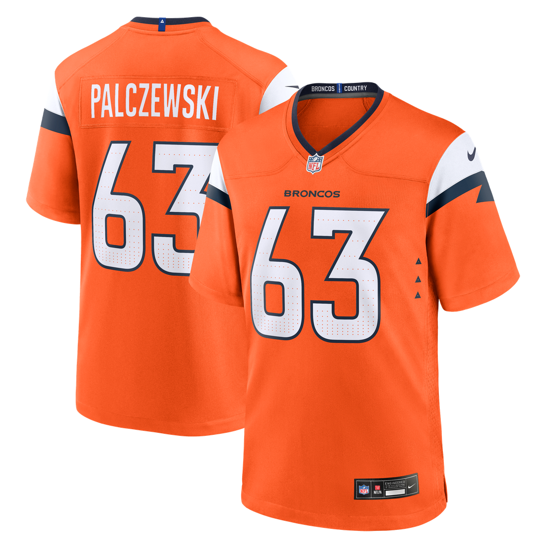 Denver Broncos Alex Palczewski Nike Orange Game Jersey product image 1