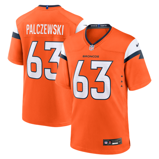 Denver Broncos Alex Palczewski Nike Orange Game Jersey product image 1