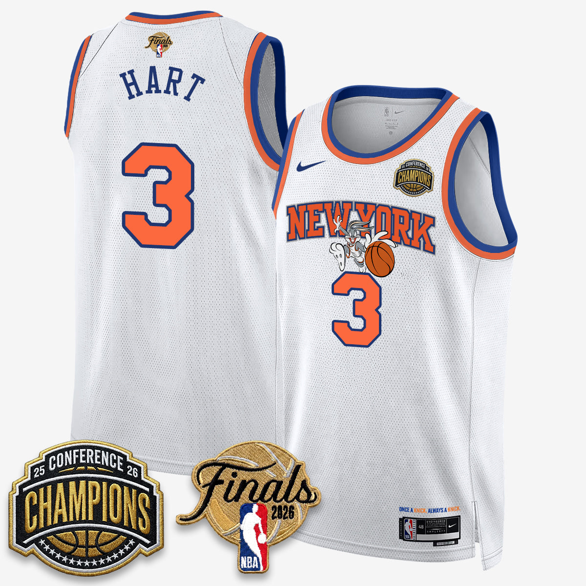 NYK 2026 NBA Eastern Conference Champions x Looney Tunes Vapor Jersey V2- Stitched product image 5, provided for visual