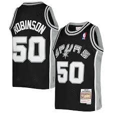 San Antonio Spurs David Robinson Black 1998-99 Hardwood Classics Swingman Jersey product image 1, provided for visual