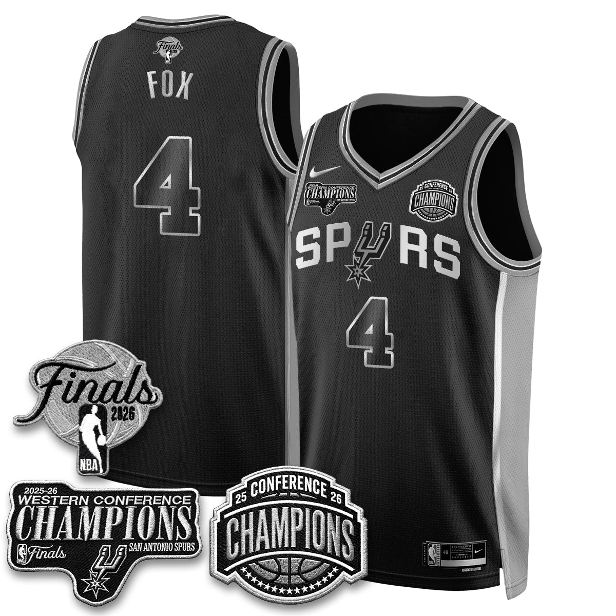 SAS 2026 NBA Western Conference Champions Vapor Special Edition Jersey - Stitched (1) product image 20, provided for visual
