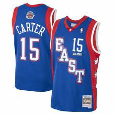 Vince Carter 2004 All-Star Mitchell & Ness Basketball Blue Jersey product image 1, provided for visual reference and product