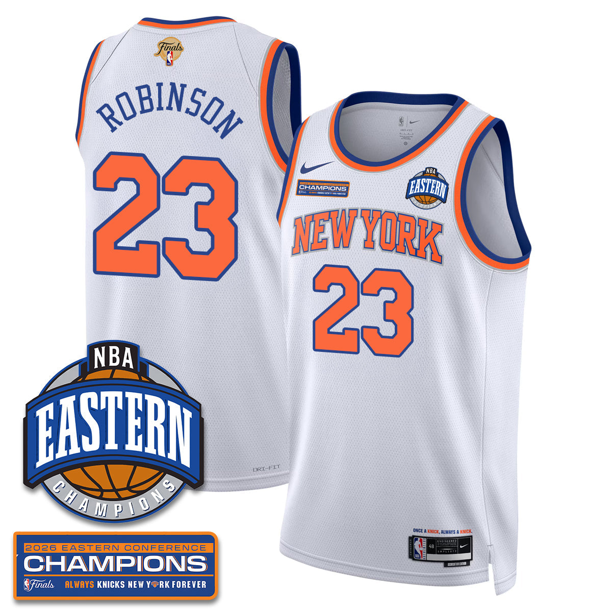 NYK 2026 NBA Eastern Conference Champions City Jersey - Stitched product image 11, provided for visual reference and product