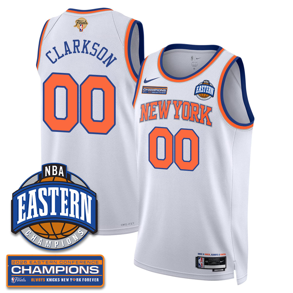 NYK 2026 NBA Eastern Conference Champions City Jersey - Stitched product image 15, provided for visual reference and product