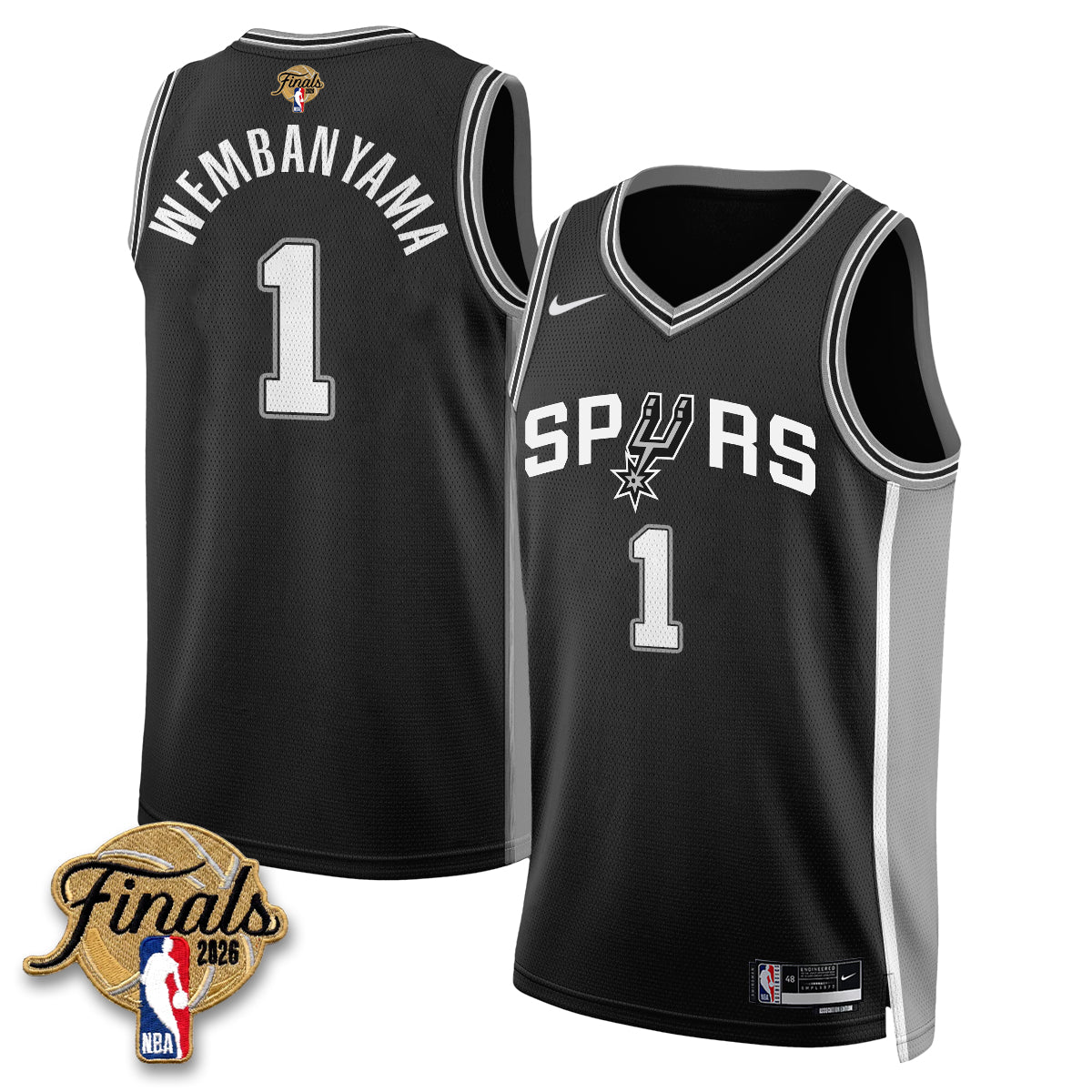 SAS 2026 NBA Western Conference Champions Vapor Jersey V2- Stitched product image 10, provided for visual reference and