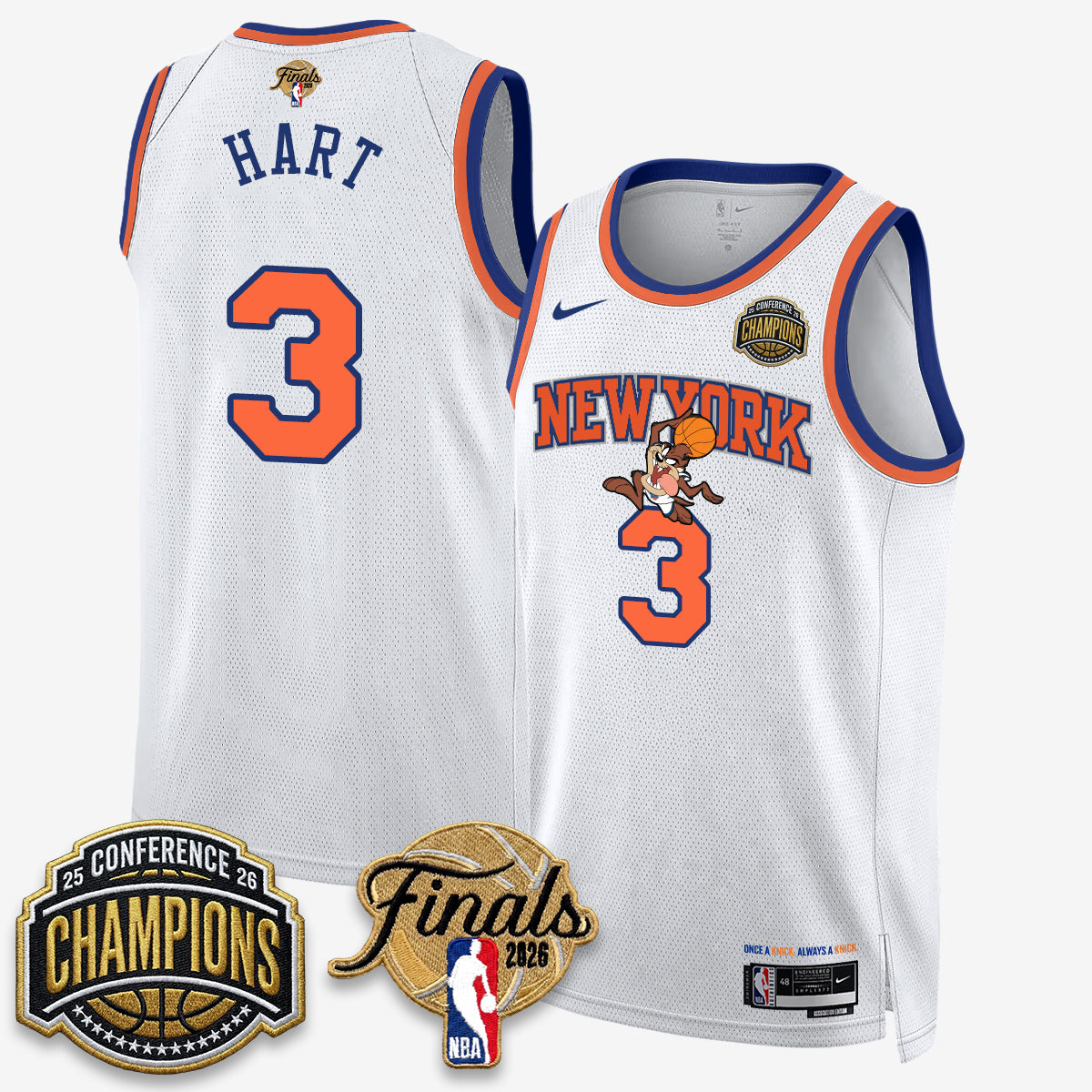 NYK 2026 NBA Eastern Conference Champions x Looney Tunes Vapor Jersey V2- Stitched product image 32, provided for visual