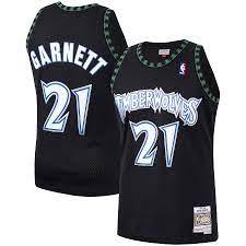 Minnesota Timberwolves Kevin Garnett Black 1997-98 Hardwood Classics Swingman Jersey product image 1, provided for visual