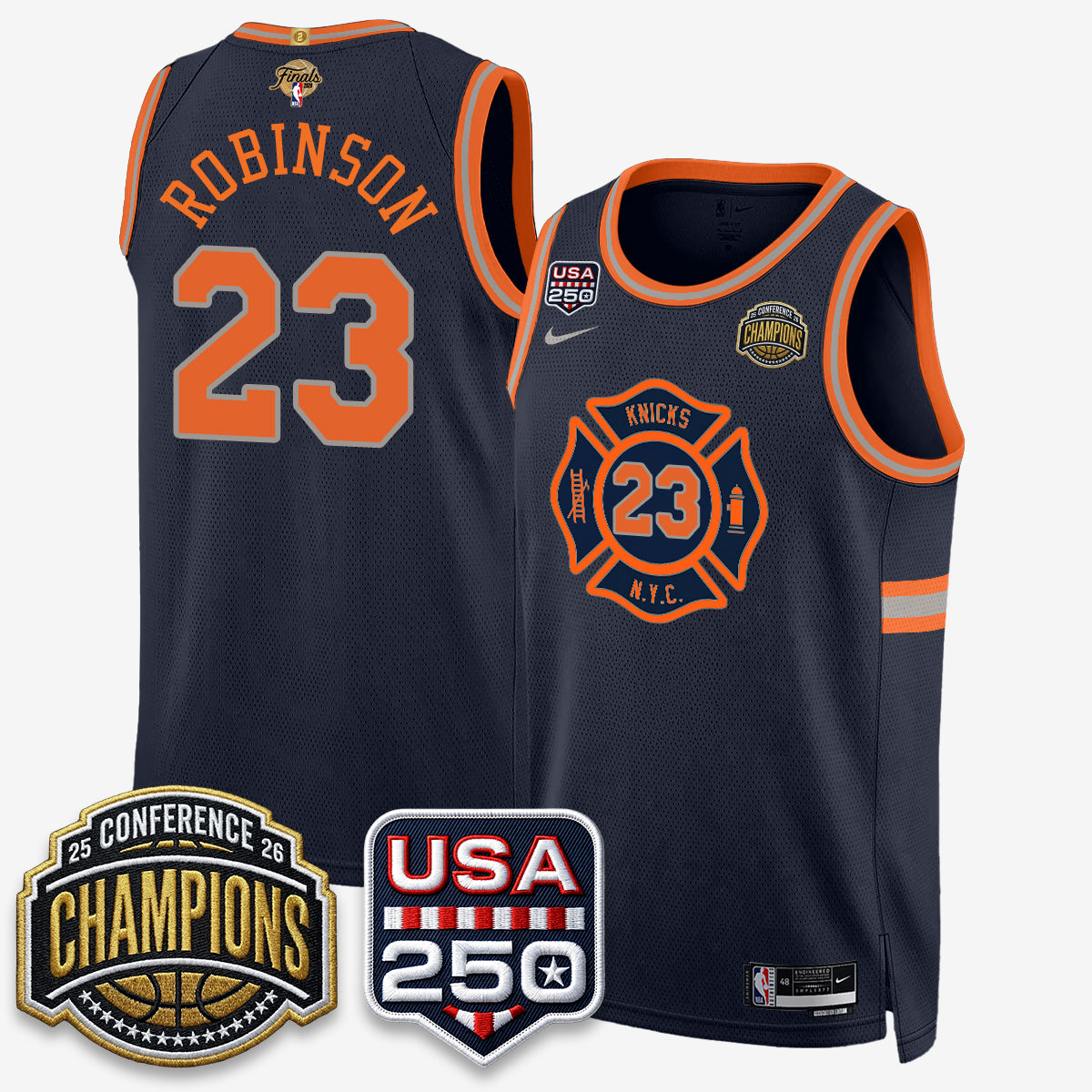NYK 2026 NBA Eastern Conference Champions City Edition Jersey V2- Stitched (2) product image 33, provided for visual
