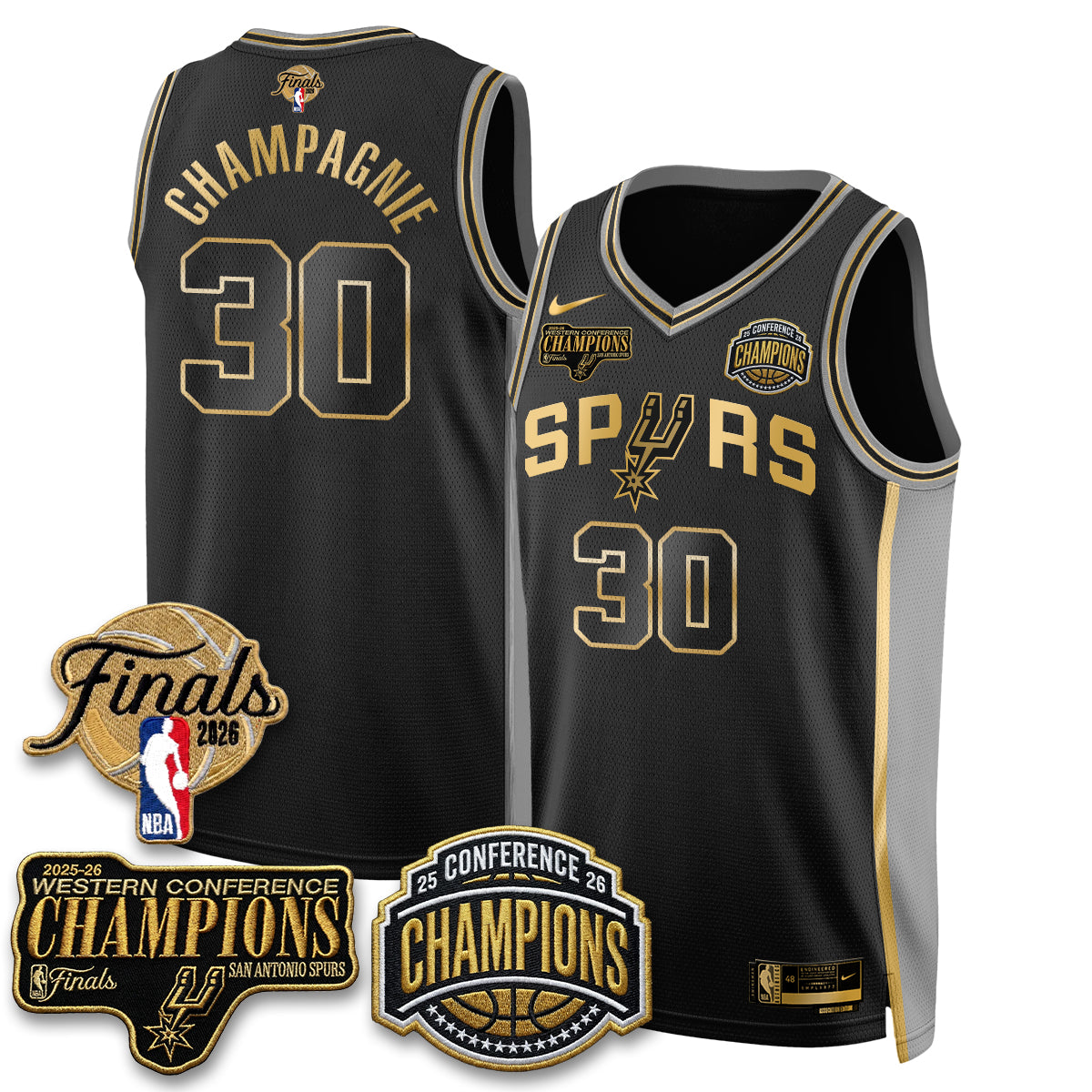 SAS 2026 NBA Western Conference Champions Vapor Special Edition Jersey - Stitched (1) product image 15, provided for visual
