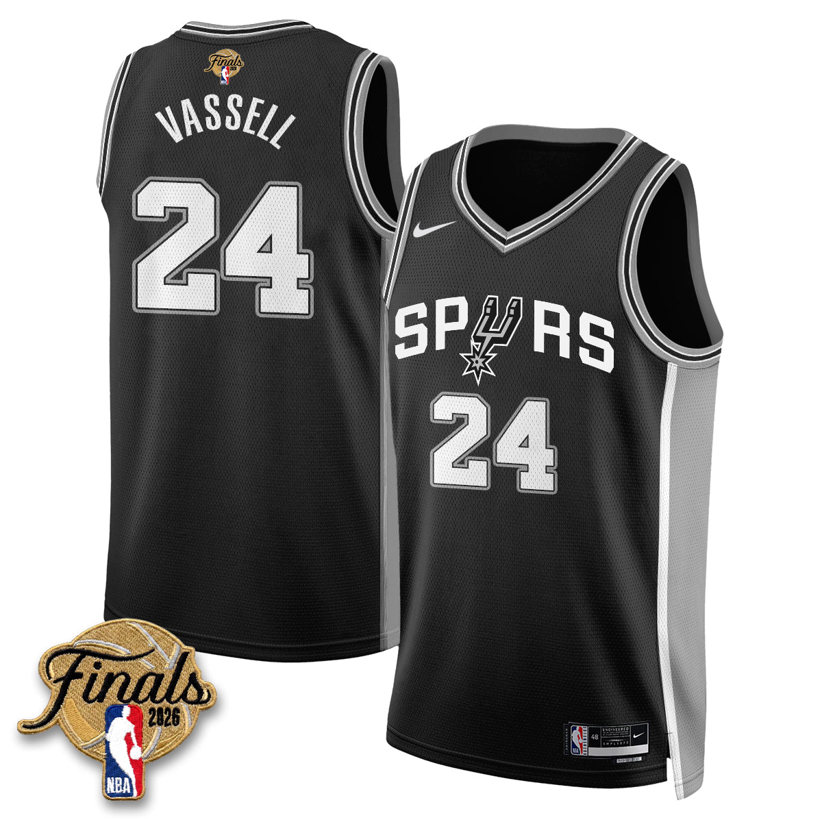 SAS 2026 NBA Western Conference Champions Vapor Jersey V2- Stitched product image 12, provided for visual reference and