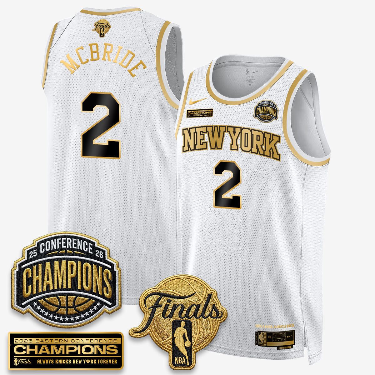 NYK 2026 NBA Eastern Conference Champions Black Gold Edition Jersey - Stitched (2) product image 25, provided for visual