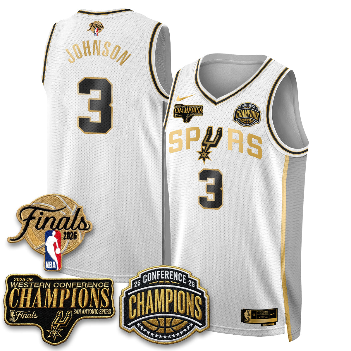 SAS 2026 NBA Western Conference Champions Vapor Special Edition Jersey - Stitched (1) product image 32, provided for visual