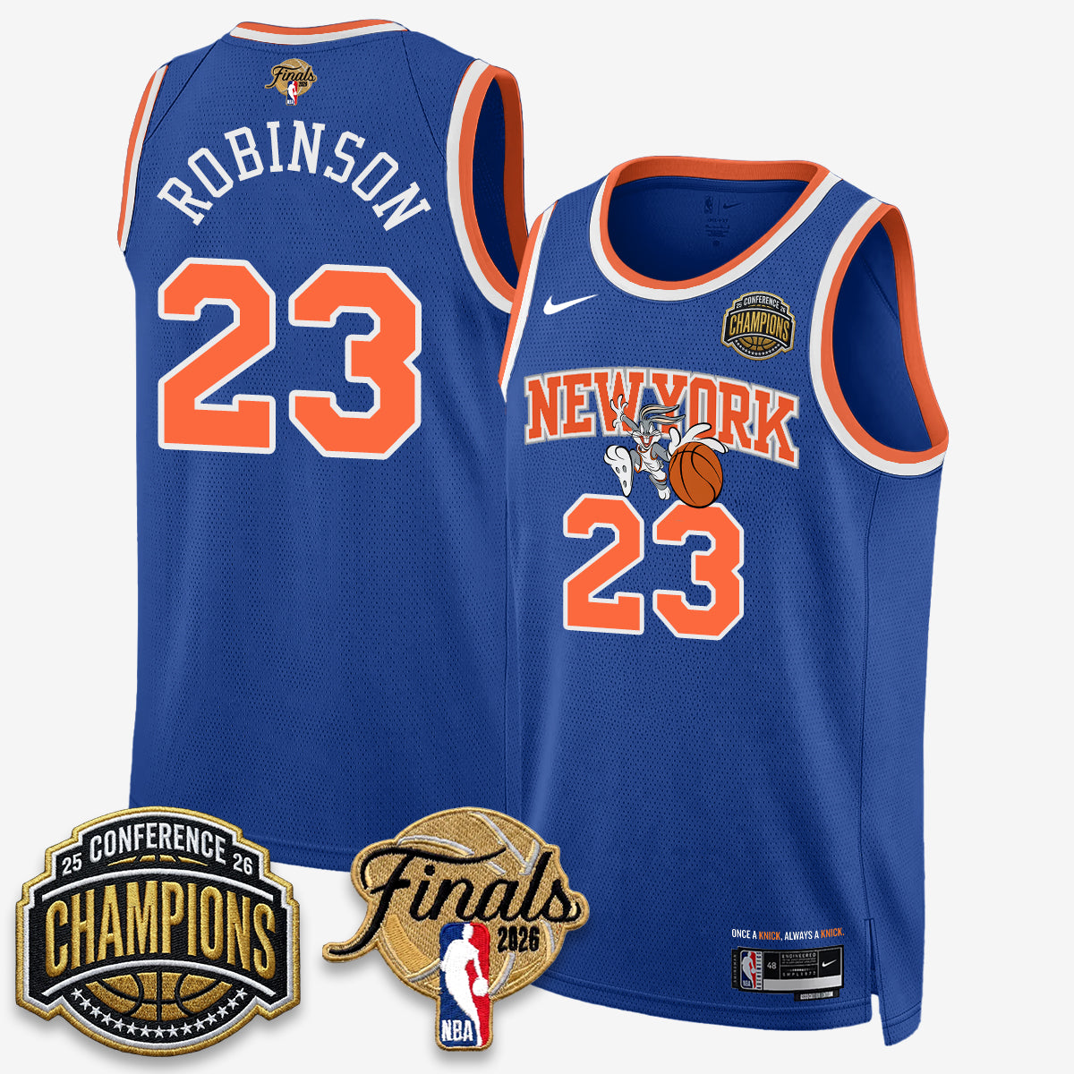 NYK 2026 NBA Eastern Conference Champions x Looney Tunes Vapor Jersey V2- Stitched product image 15, provided for visual