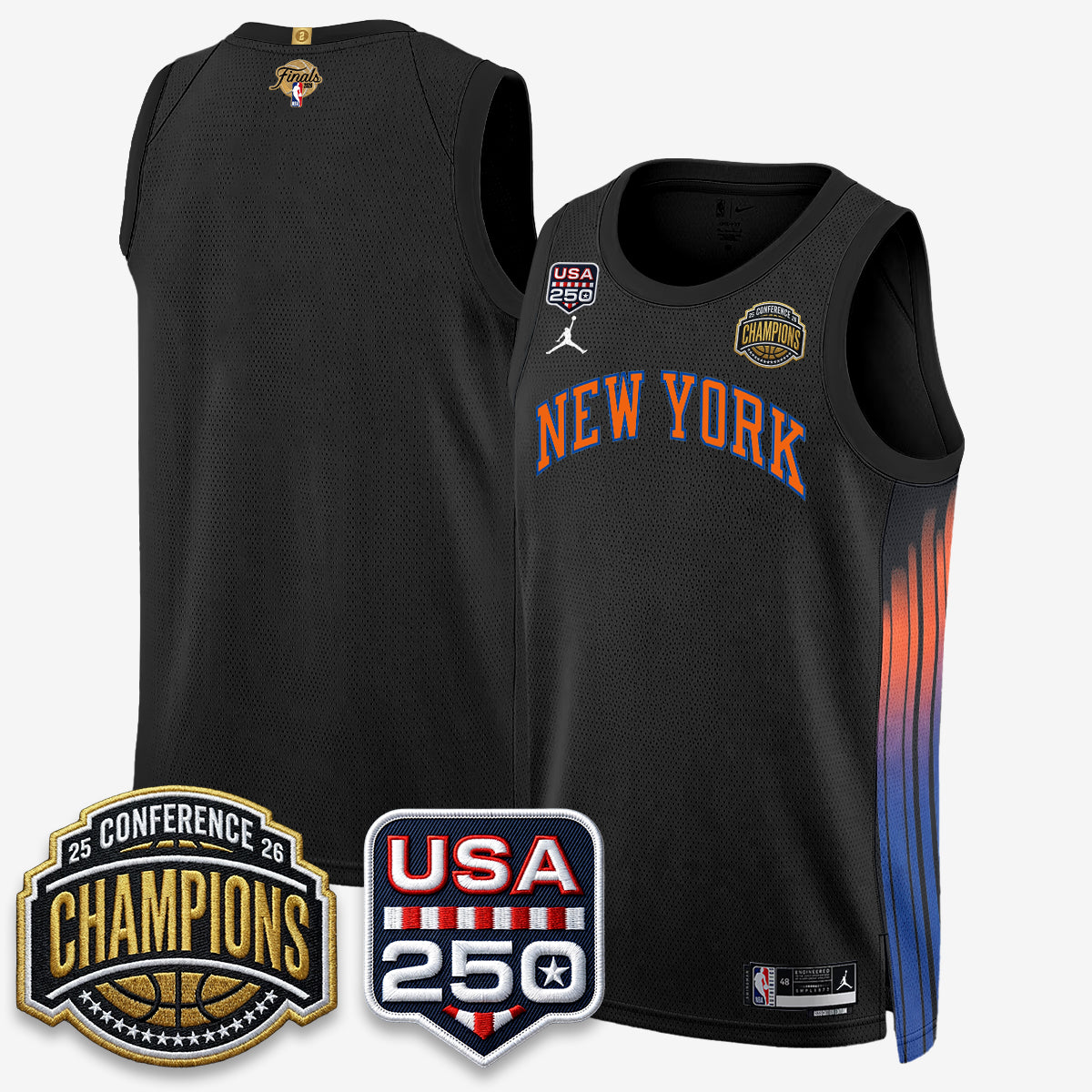 NYK 2026 NBA Eastern Conference Champions City Edition Jersey V2- Stitched (2) product image 26, provided for visual
