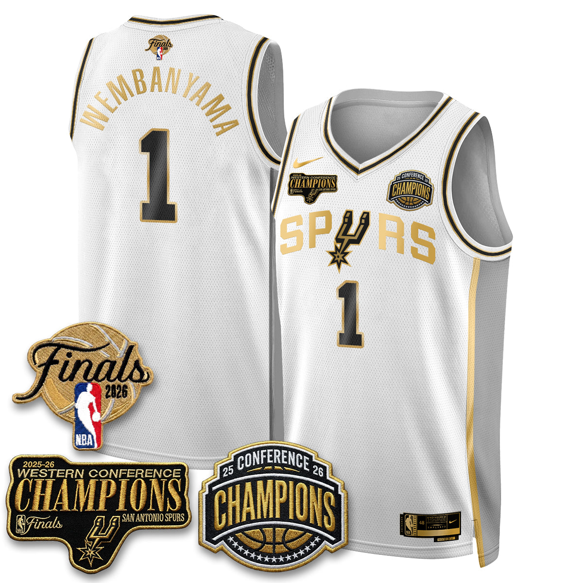 SAS 2026 NBA Western Conference Champions Vapor Special Edition Jersey - Stitched (1) product image 28, provided for visual
