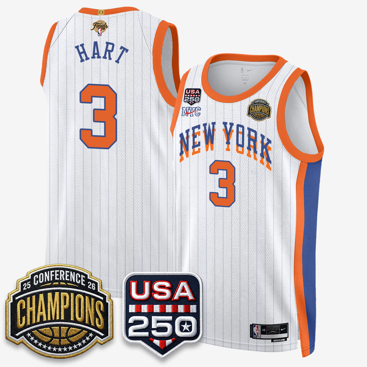 NYK 2026 NBA Eastern Conference Champions City Edition Jersey V2- Stitched (2) product image 5, provided for visual