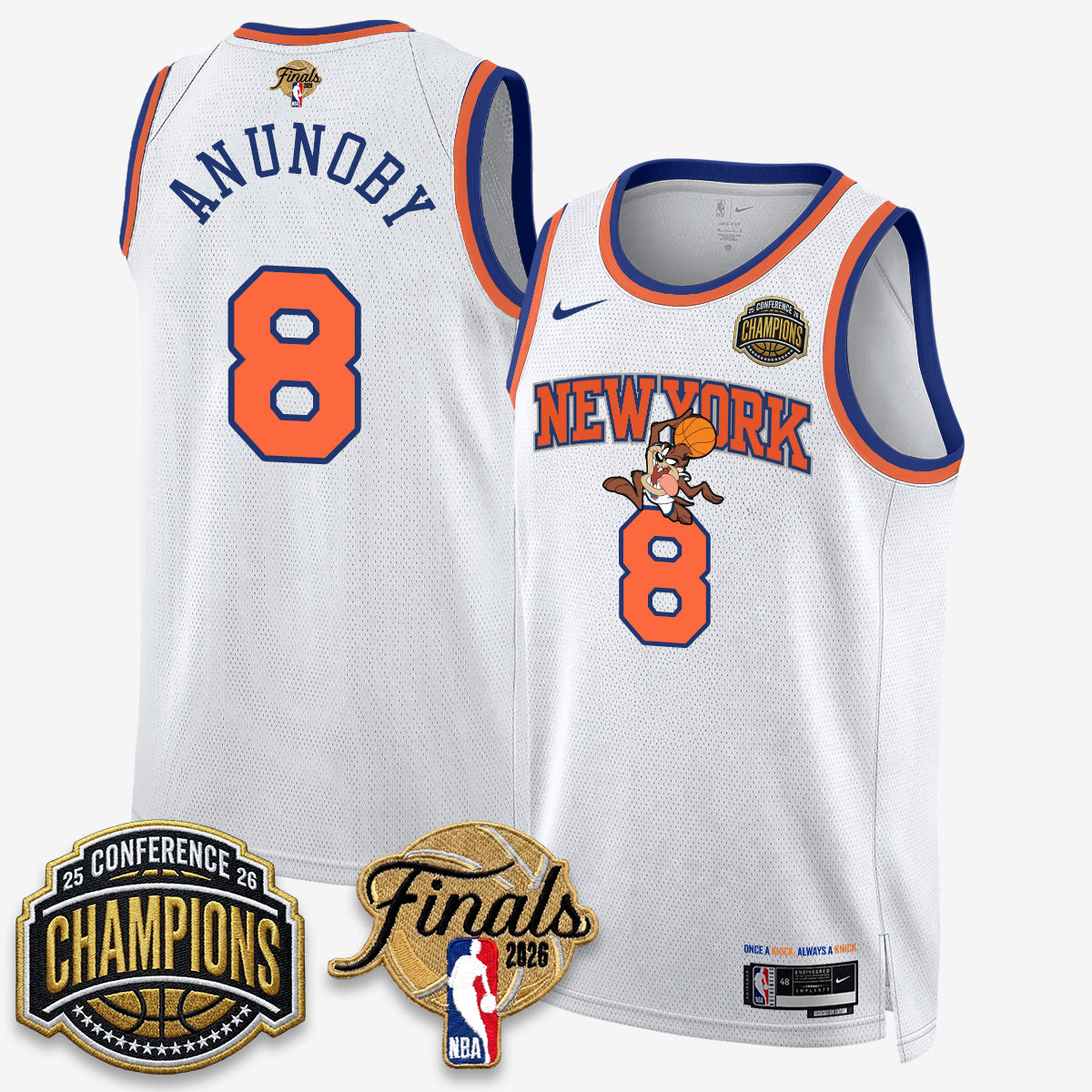 NYK 2026 NBA Eastern Conference Champions x Looney Tunes Vapor Jersey V2- Stitched product image 30, provided for visual