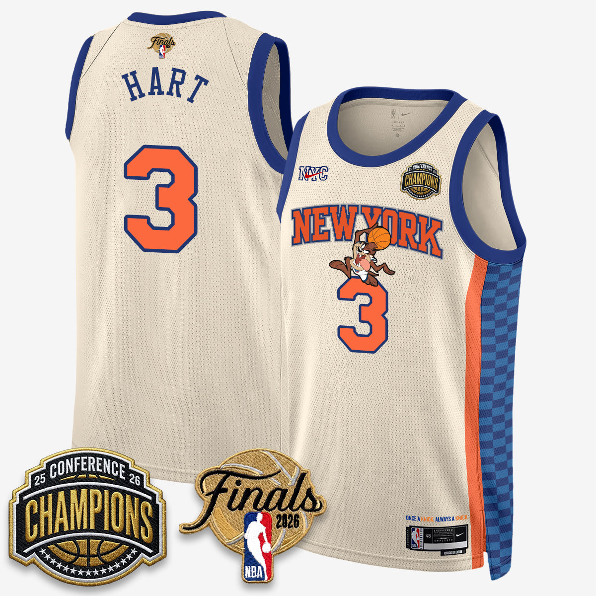 NYK 2026 NBA Eastern Conference Champions x Looney Tunes Vapor Jersey V2- Stitched product image 50, provided for visual