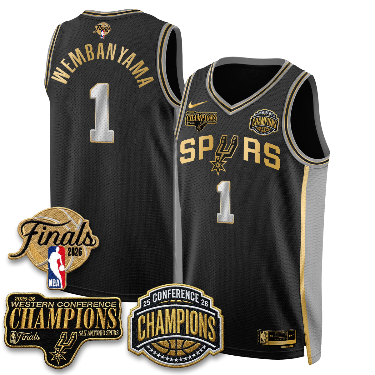 SAS 2026 NBA Western Conference Champions Vapor Special Edition Jersey - Stitched (1) product image 2, provided for visual