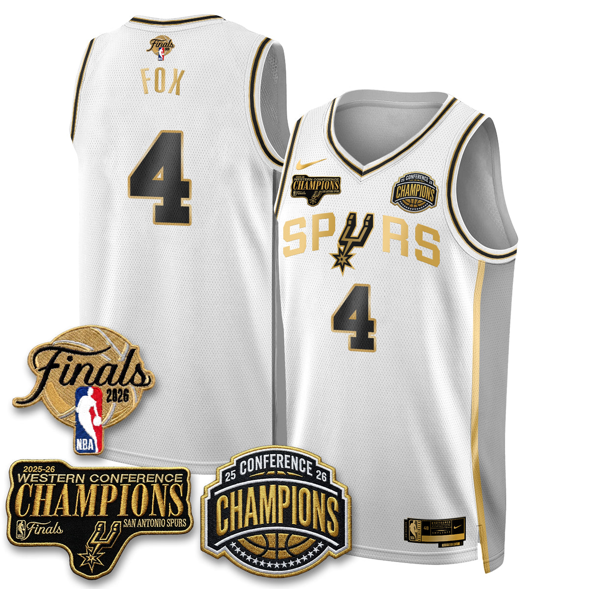 SAS 2026 NBA Western Conference Champions Vapor Special Edition Jersey - Stitched (1) product image 29, provided for visual