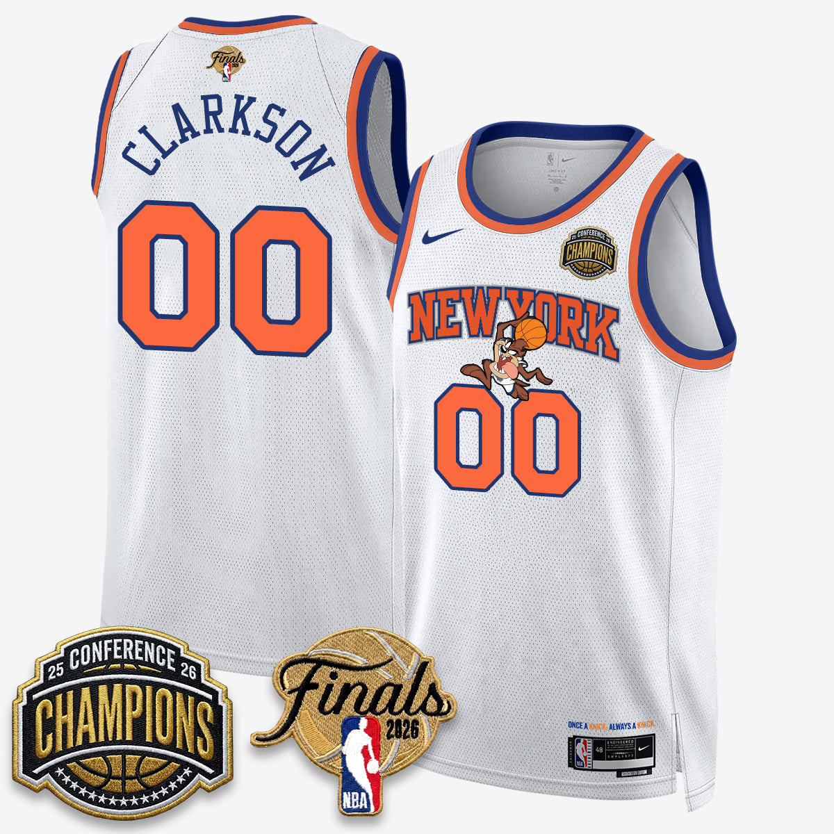 NYK 2026 NBA Eastern Conference Champions x Looney Tunes Vapor Jersey V2- Stitched product image 35, provided for visual