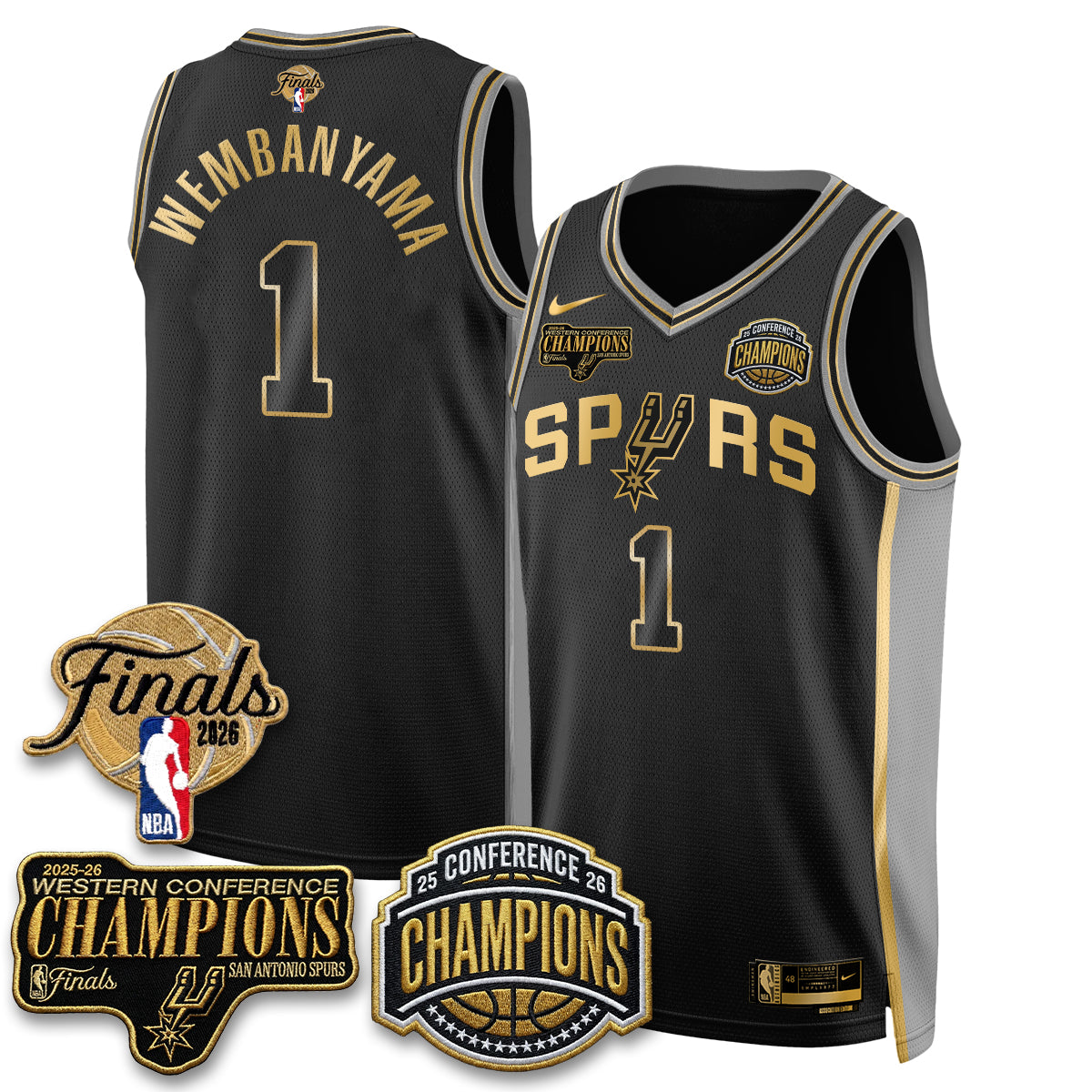SAS 2026 NBA Western Conference Champions Vapor Special Edition Jersey - Stitched (1) product image 1, provided for visual