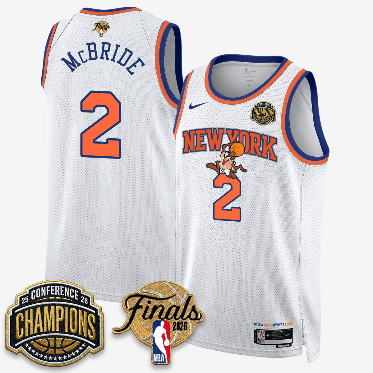 NYK 2026 NBA Eastern Conference Champions x Looney Tunes Vapor Jersey V2- Stitched product image 34, provided for visual