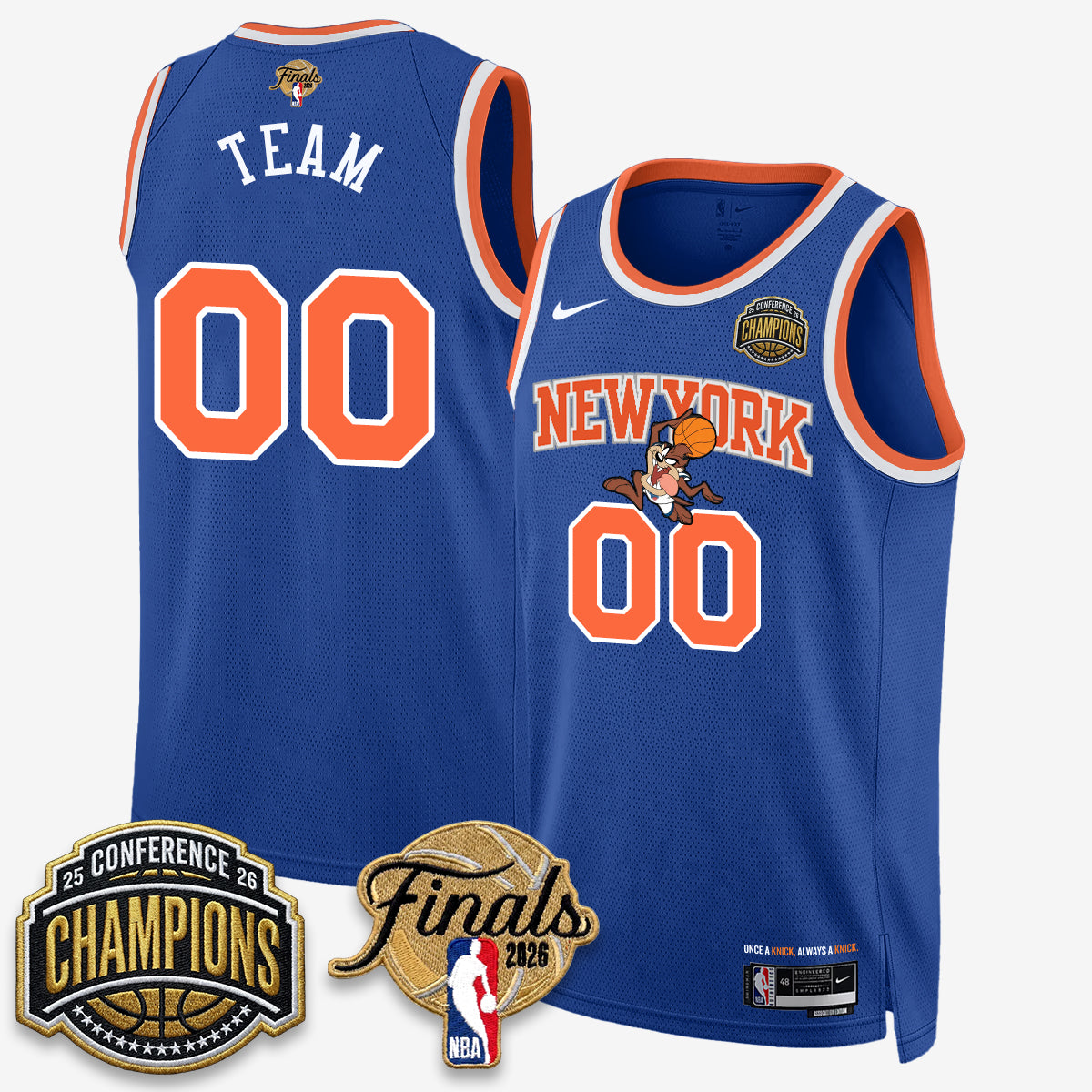 NYK 2026 NBA Eastern Conference Champions x Looney Tunes Vapor Jersey V2- Stitched product image 45, provided for visual