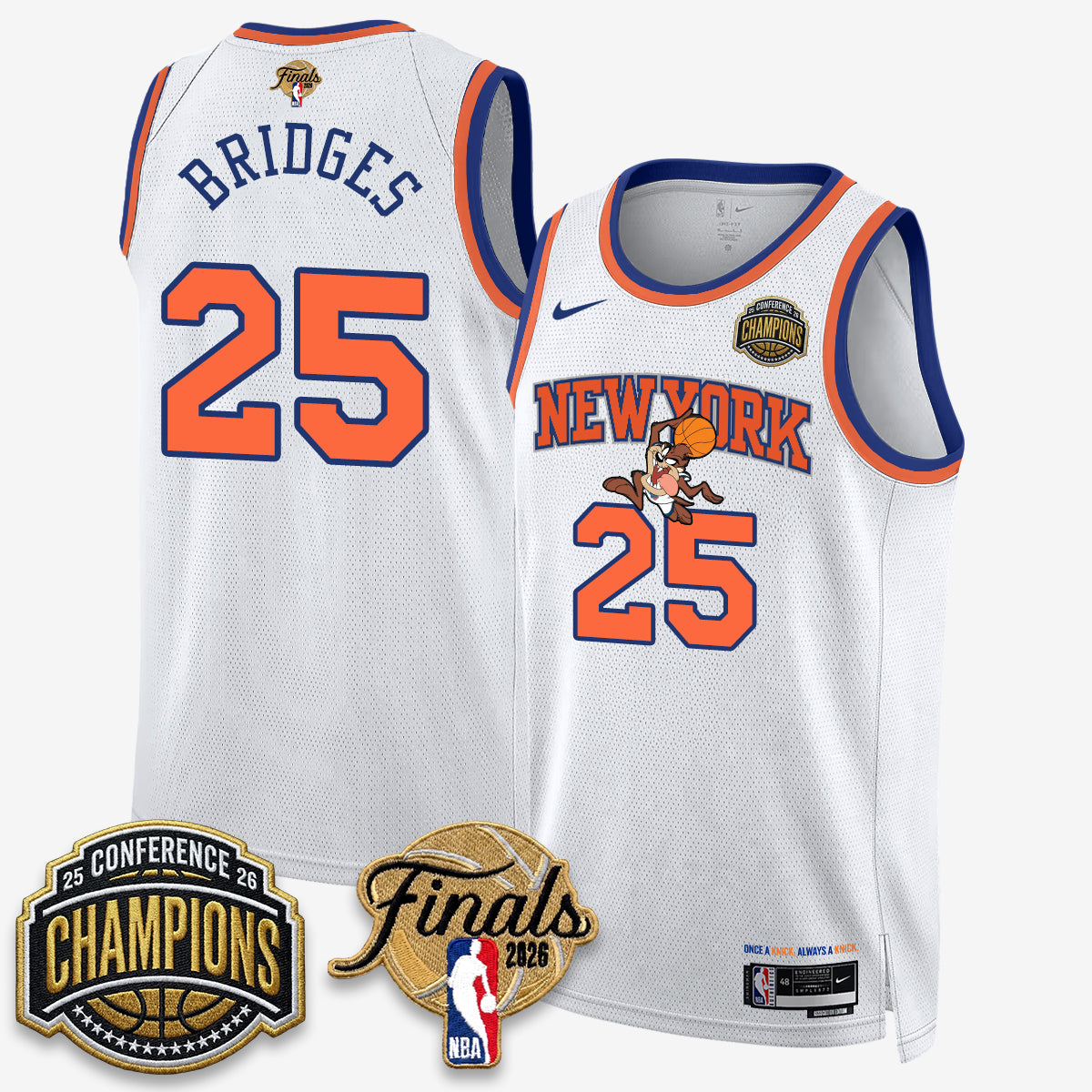 NYK 2026 NBA Eastern Conference Champions x Looney Tunes Vapor Jersey V2- Stitched product image 31, provided for visual