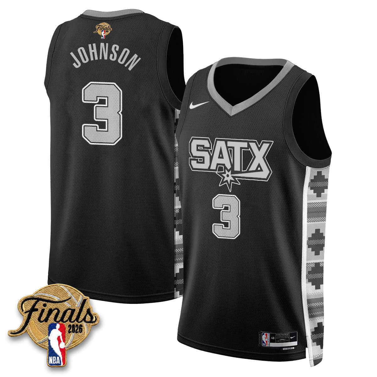 SAS 2026 NBA Western Conference Champions Vapor Jersey V2- Stitched product image 23, provided for visual reference and