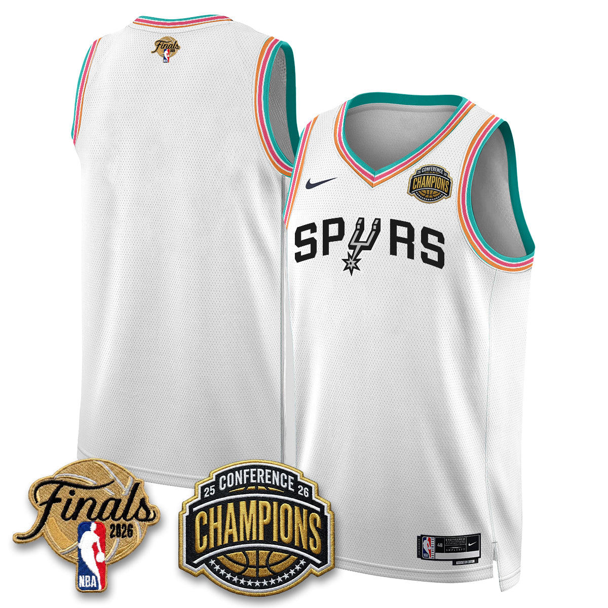 SAS 2026 NBA Western Conference Champions Vapor City Edition Jersey - Stitched product image 27, provided for visual