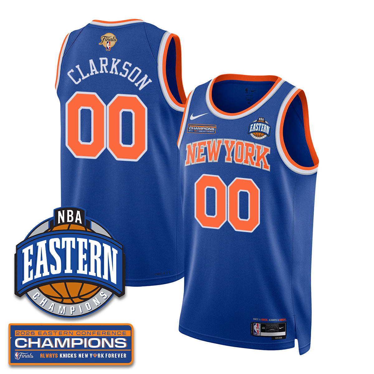 NYK 2026 NBA Eastern Conference Champions City Jersey - Stitched product image 26, provided for visual reference and product