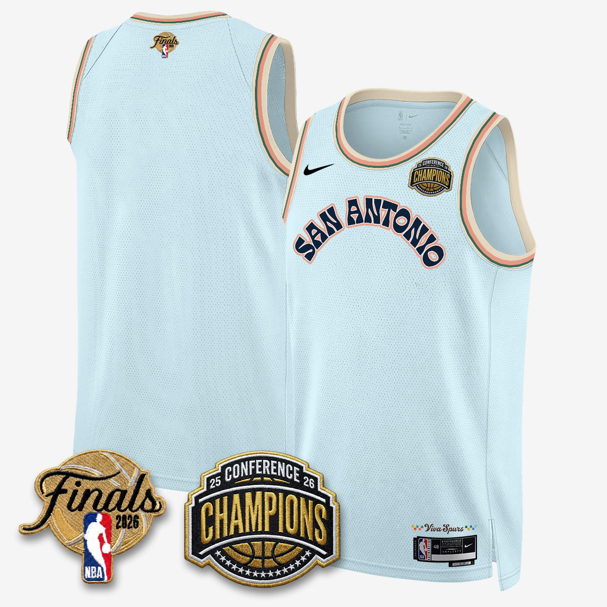 SAS 2026 NBA Western Conference Champions Vapor City Edition Jersey - Stitched product image 36, provided for visual