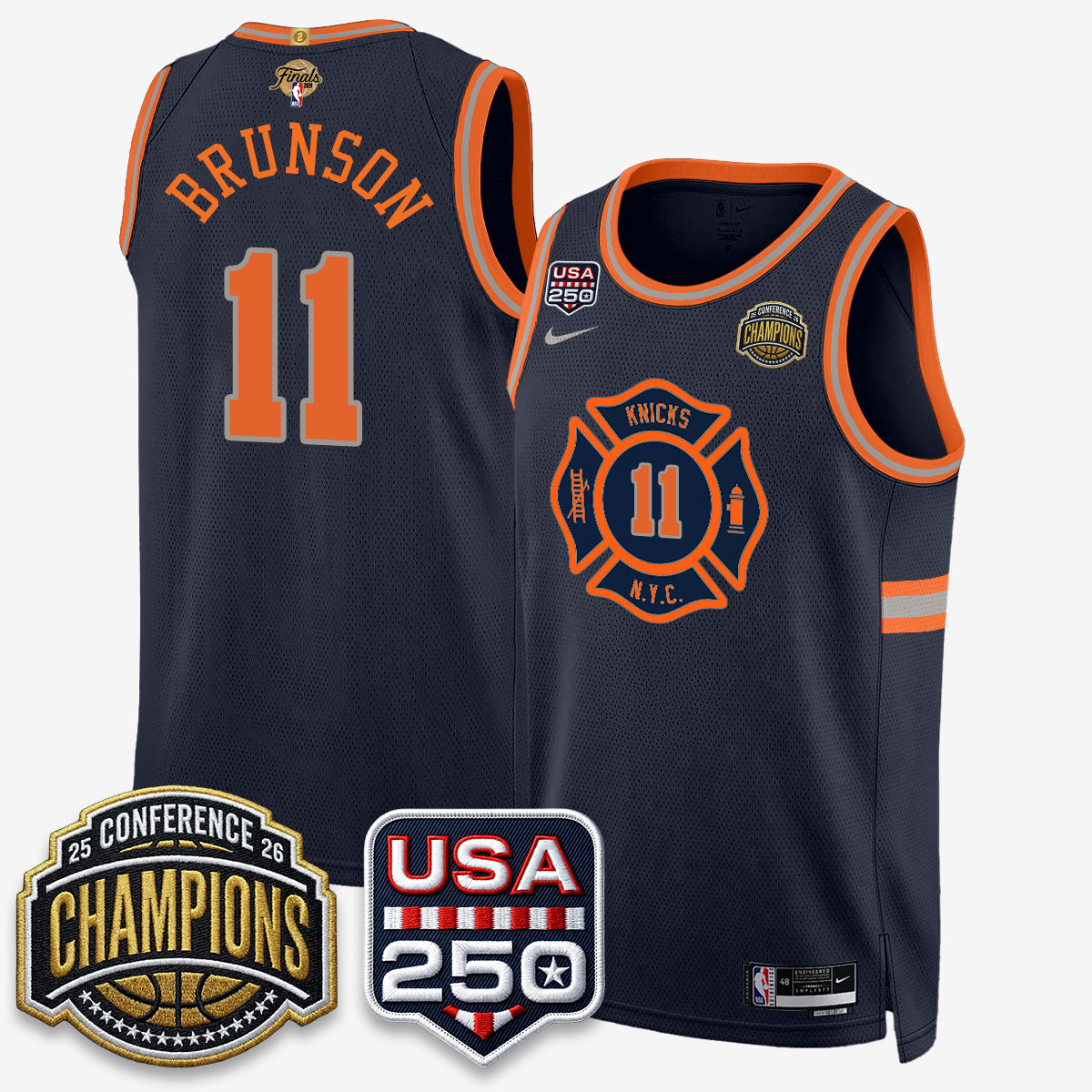 NYK 2026 NBA Eastern Conference Champions City Edition Jersey V2- Stitched (2) product image 28, provided for visual