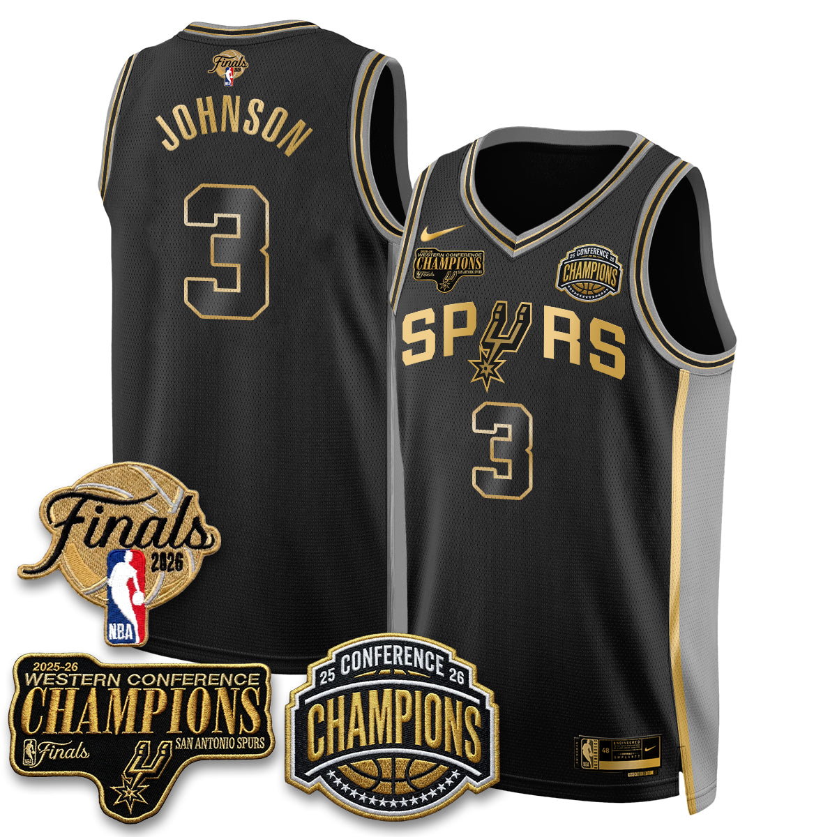 SAS 2026 NBA Western Conference Champions Vapor Special Edition Jersey - Stitched (1) product image 9, provided for visual