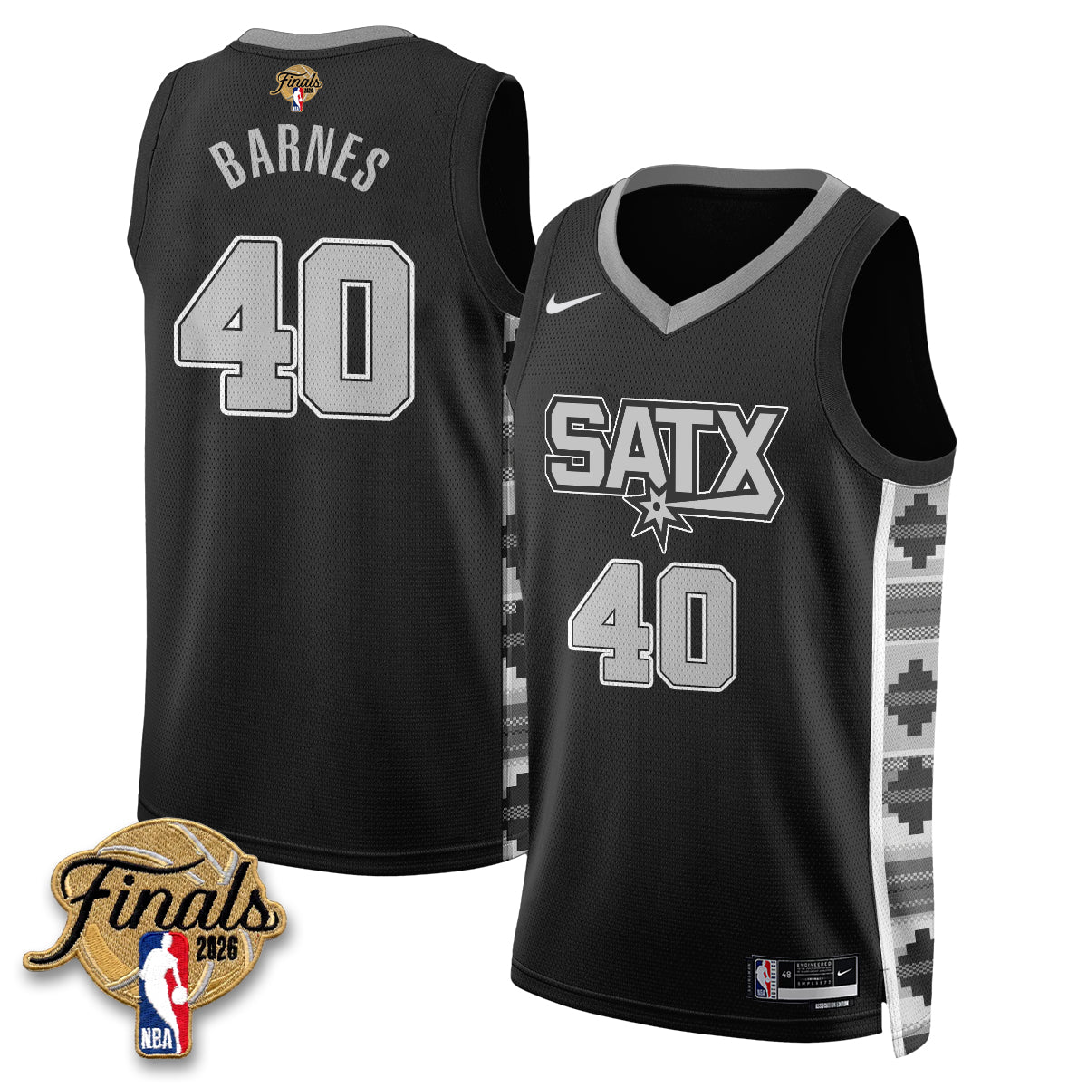 SAS 2026 NBA Western Conference Champions Vapor Jersey V2- Stitched product image 25, provided for visual reference and