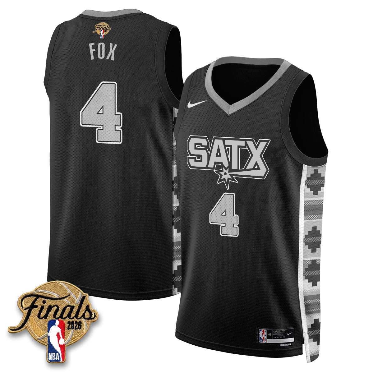 SAS 2026 NBA Western Conference Champions Vapor Jersey V2- Stitched product image 20, provided for visual reference and