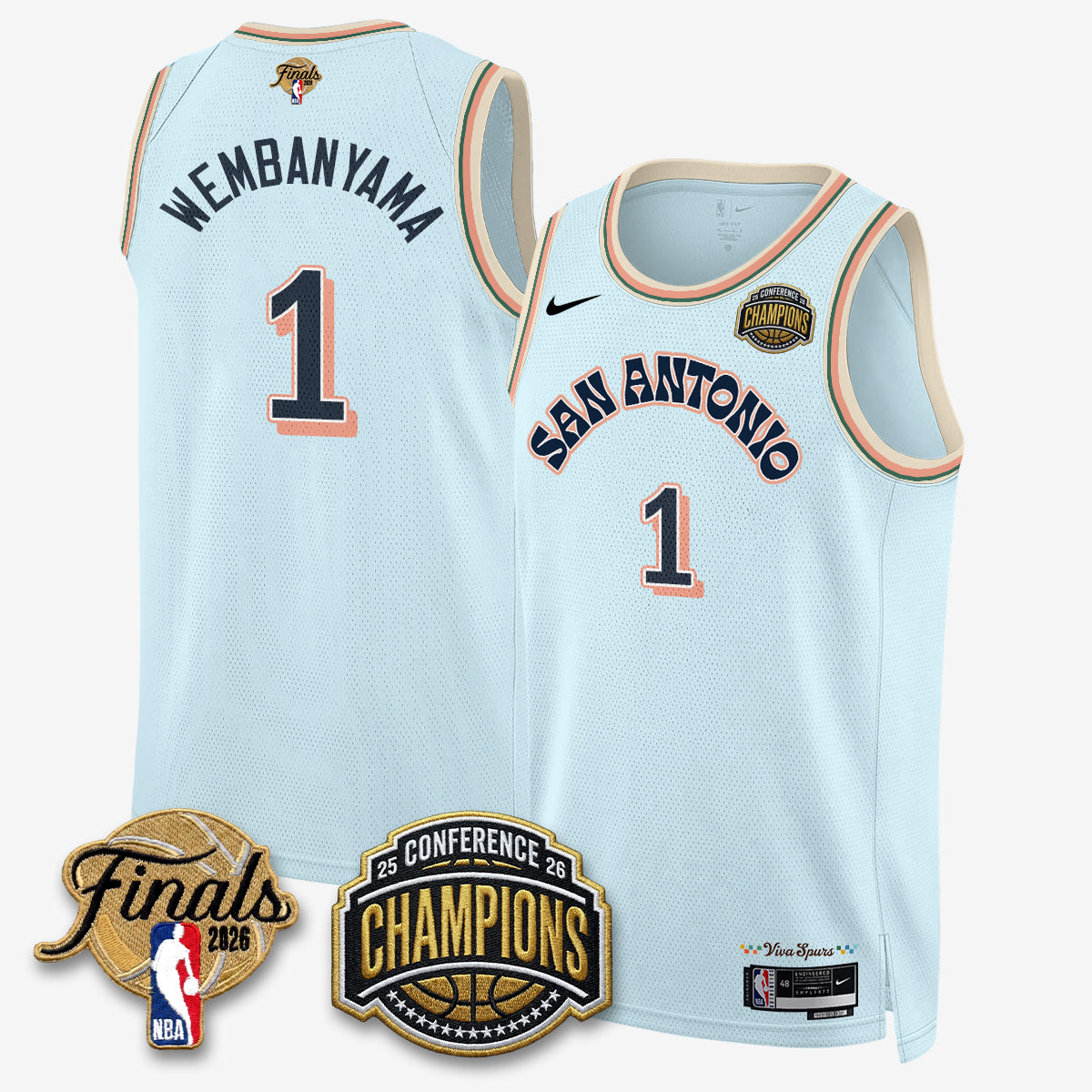 SAS 2026 NBA Western Conference Champions Vapor City Edition Jersey - Stitched product image 28, provided for visual