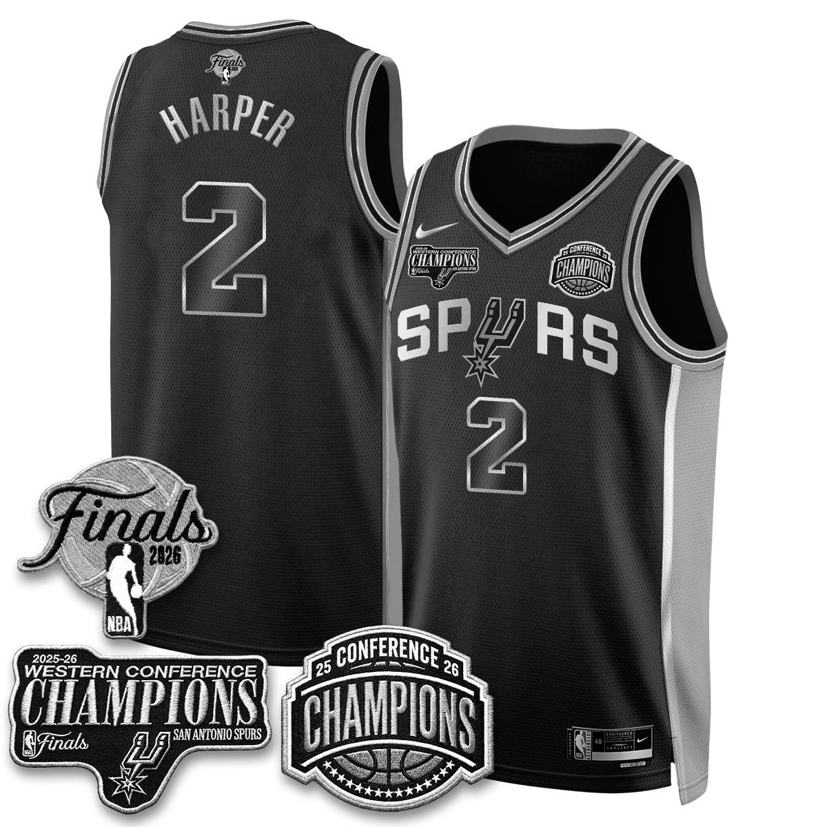 SAS 2026 NBA Western Conference Champions Vapor Special Edition Jersey - Stitched (1) product image 24, provided for visual