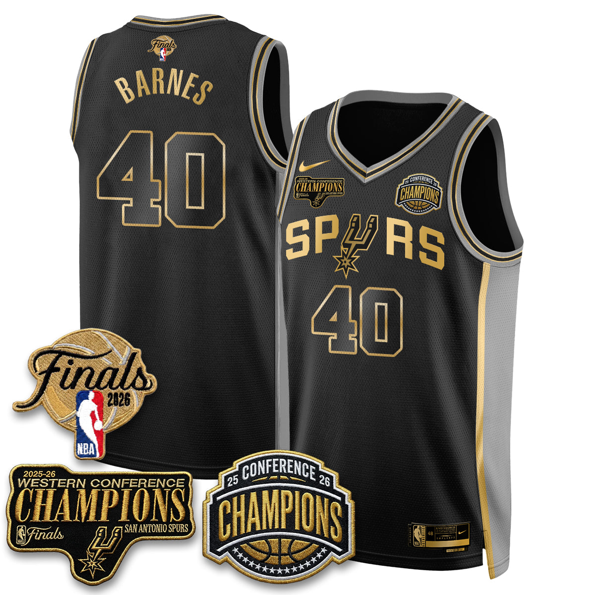 SAS 2026 NBA Western Conference Champions Vapor Special Edition Jersey - Stitched (1) product image 13, provided for visual